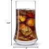 imageJoyJolt Cosmos Highball Glasses  Pack of 4 Tall Glass  185 oz Large Drinking Glass Set  NonLead Crystal Tall Glasses for Water Juice Beer and Cocktails  Premium Tall Tumblers for Drinks