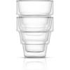 imageJoyJolt Pila Double Walled Espresso Glasses Set of 2 Espresso Cups 3 Ounce Capacity Stackable Thermal Clear Glass Cups Ideal Fit for Espresso Machine and Coffee Maker