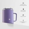 imageJoyJolt Triple Insulated Tumbler with Handle 12 oz Tumbler Cup with Lid Vacuum Sealed Copper Lined Double Wall Stainless Steel Tumblers Travel Mug with Lid Coffee Tumbler Smoothie Cup Tea MugLilac Purple