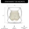 imageJoyJolt Star Wars Stormtrooper Borosilicate Glass Coffee Mug 65 oz Double Wall Heat Resistant Dishwasher Safe Includes 1Boba Fett
