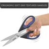 imageJoyJolt Kitchen Shears Heavy Duty Scissors TWO With Scissor Sheaths All Purpose Utility Scissors Herb Scissors Vegetable Scissors Meat Scissors Chicken Shears Stainless Steel Dishwasher SafeBlueBlack  GreenBlack