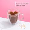 imageJoyJolt Disney Minnie Mouse 3D Double Wall Espresso Glasses 54oz Small Glass Mugs with Handles Coffee Cups Set of 2 Insulated Clear Glasses for Double Shot Espresso Cappuccino Tea Disney GiftsClear