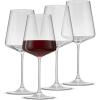 imageJoyJolt Sidney Stemless Wine Glasses Set of 4  19 oz Modern Drinking Glasses  Tapered Bulb Shaped Tumbler Cups for White and Red Wine  Home Bar Glass Set  Premium Crystal Made in EuropeBurgundy Wine Glasses