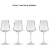 imageJoyJolt Sidney Stemless Wine Glasses Set of 4  19 oz Modern Drinking Glasses  Tapered Bulb Shaped Tumbler Cups for White and Red Wine  Home Bar Glass Set  Premium Crystal Made in EuropeRed Wine Glasses