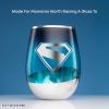 imageJoyJolt DC Superman A Symbol of Hope Stemless Drinking Glasses Glass Cups Set of 4 19oz Teardrop Glass Tumblers Adult Superman Gifts