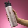 imageJoyJolt Disney MonoMouse Stainless Steel Water Bottle with Flip Straw Lid 22 oz Vacuum Insulated Water Bottle BPAFree Tumbler ft Minnie Mouse  Pink