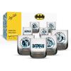 imageJoyJolt DC Comics Batman Gotham City Noir Short Drinking Glasses Set of 4 10oz Glass Tumbler Cup Set Superhero Drinking Cups Collectible Novelty Glassware Fathers Day Batman Gifts